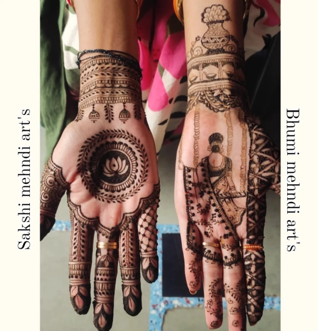 Bridal Mehndi Design in Kota by Sakshi Mehndi Art