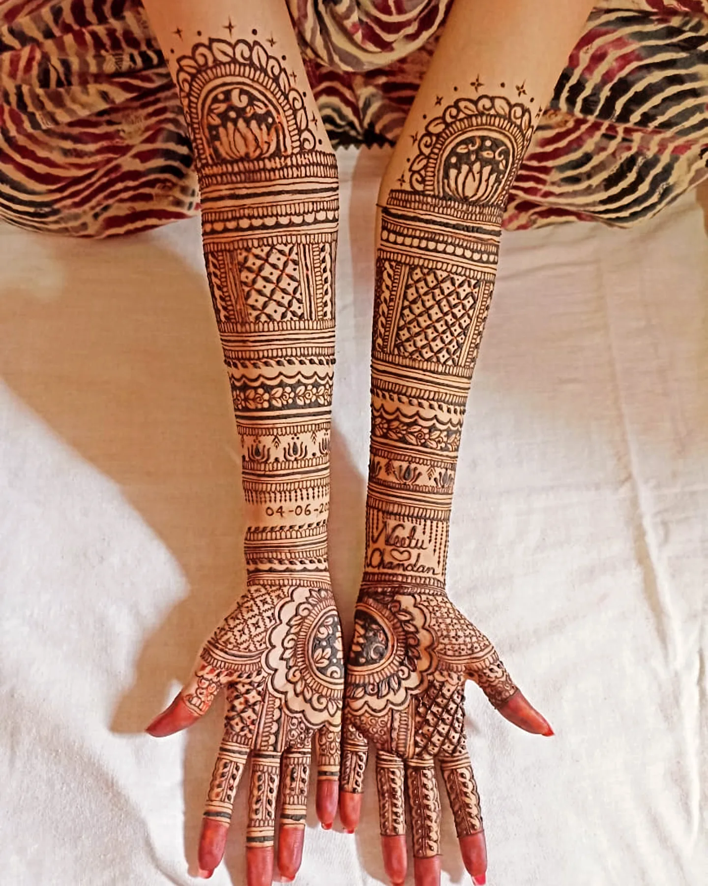 Bridal Mehndi Design in Kota by Sakshi Mehndi Art